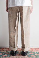 【~40's】French Vintage Linen Trousers