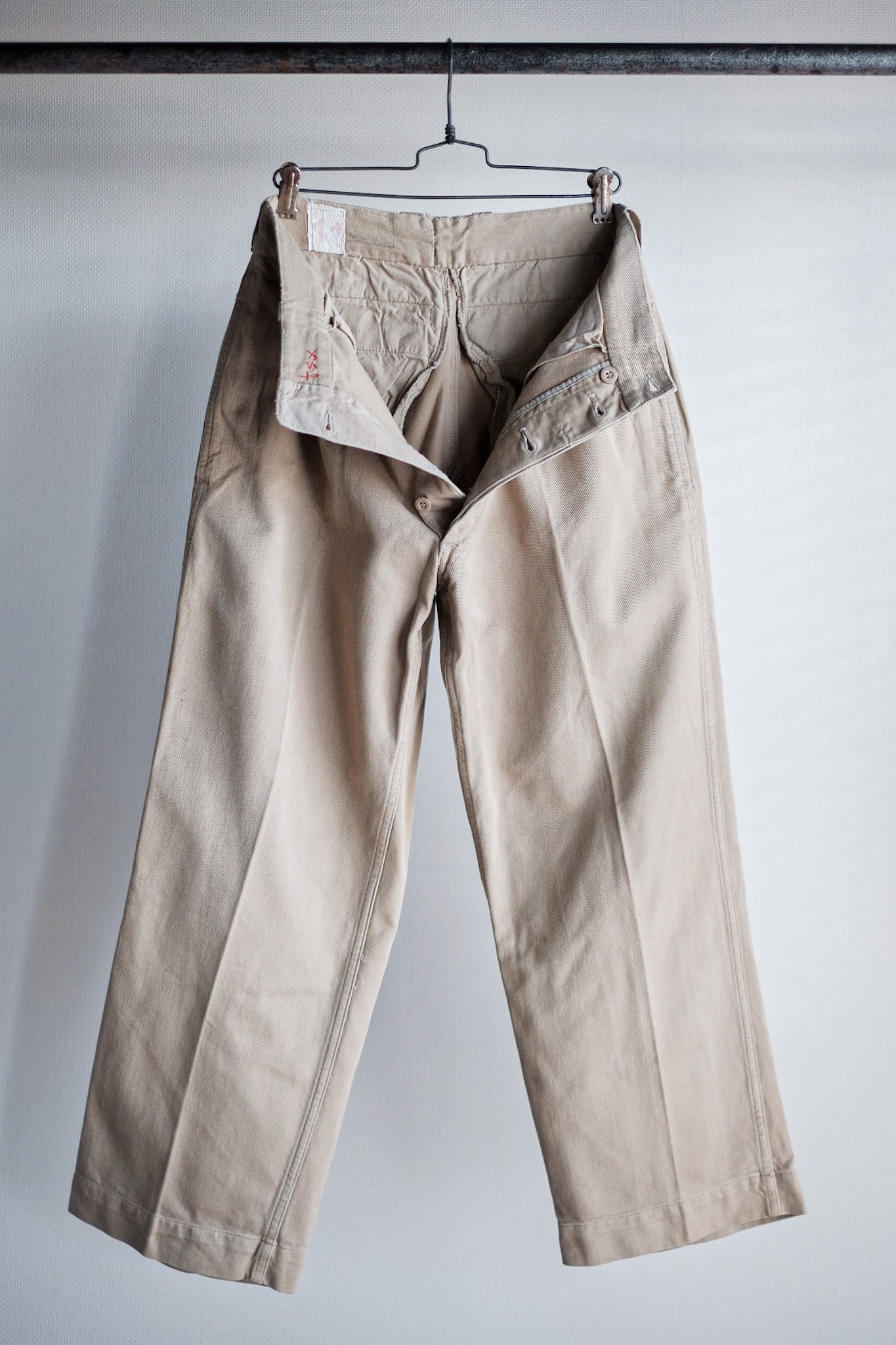 【~60's】French Army M52 Chino Trousers Size.11