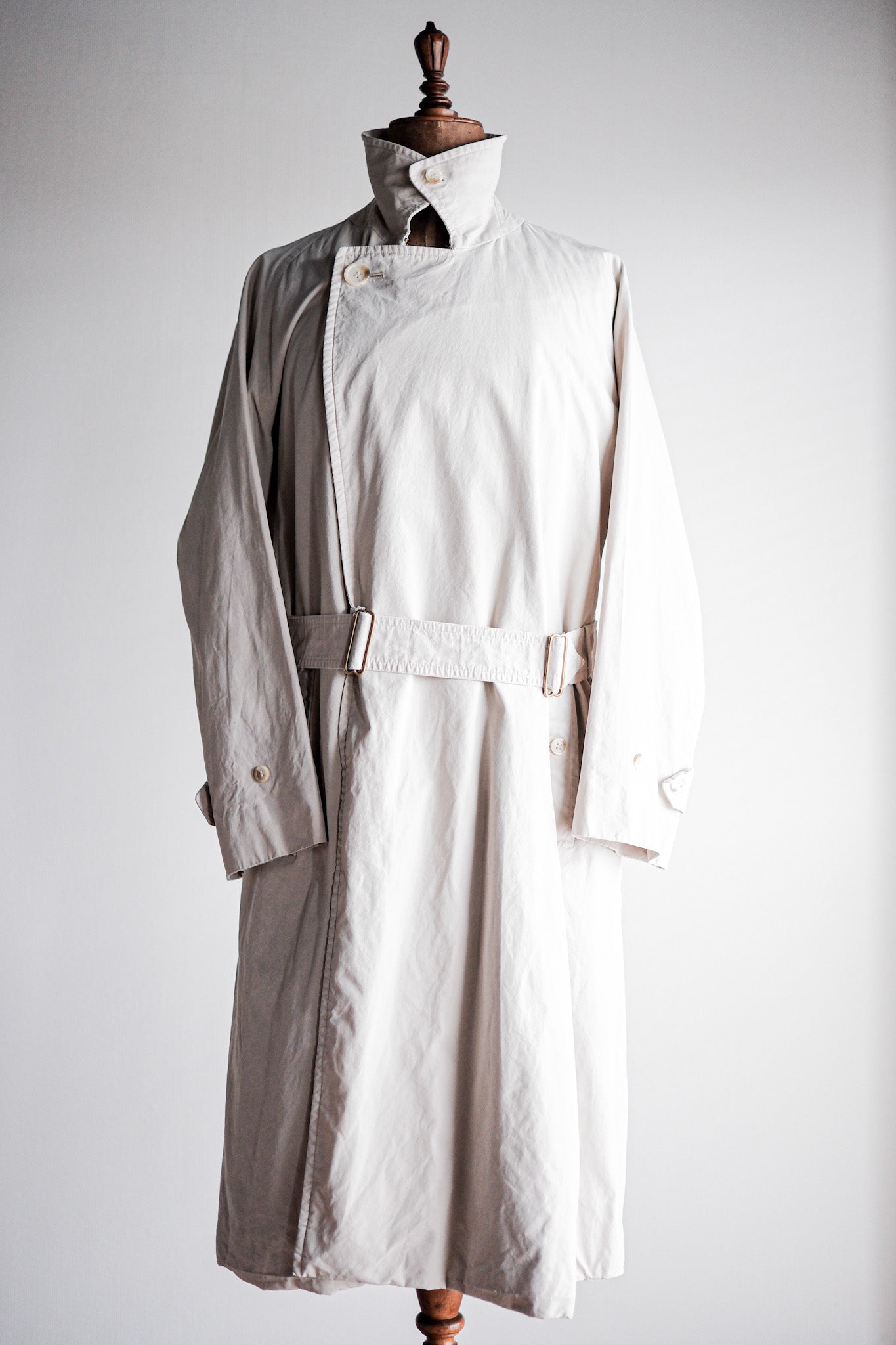 【~80's】Vintage Burberry's Single Raglan Tielocken Coat C100 Size.46REG
