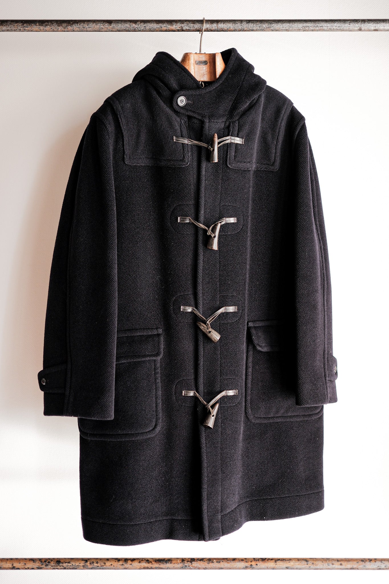 ［~90's］Old INVERTERE Wool Duffle Coat Size.42 "Moorbrook"