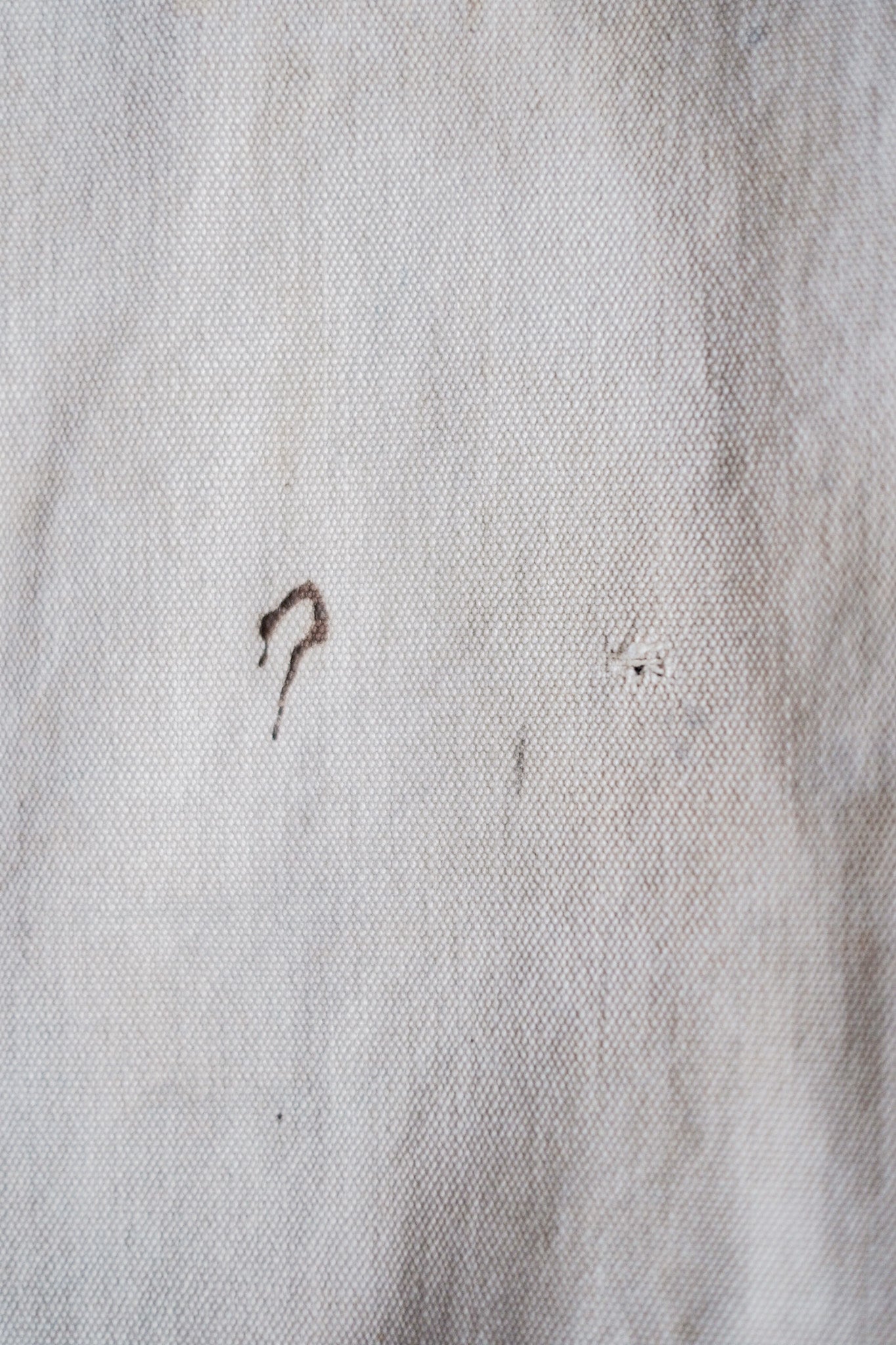 [~ 50 년대] 프랑스 빈티지 흰색면 캔버스 작업 자켓