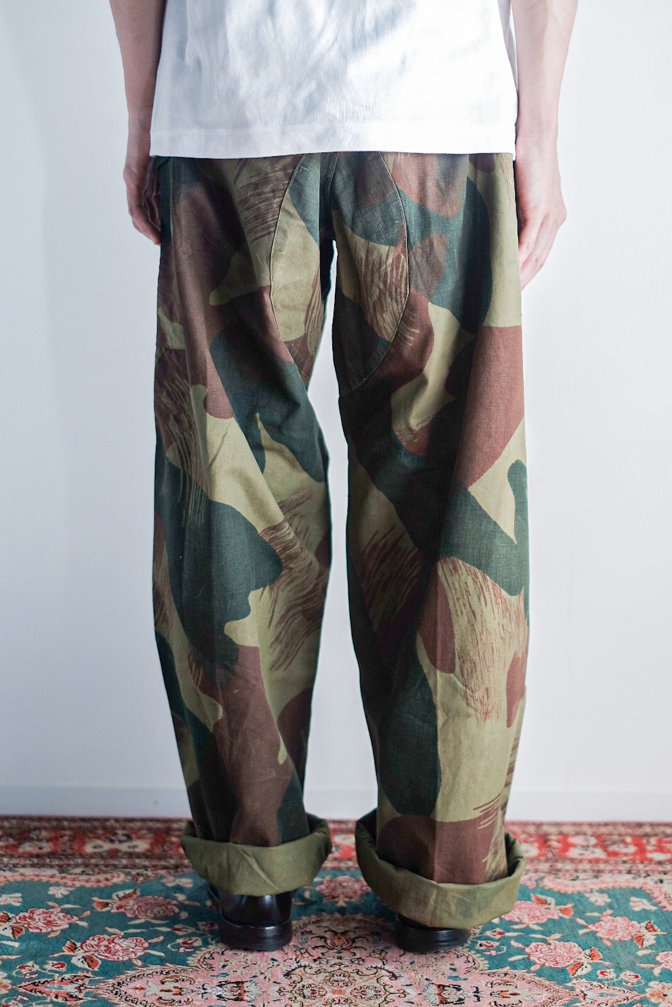 【~50's】Belgium Army Brushstroke Camo Airborne Pant Size.6