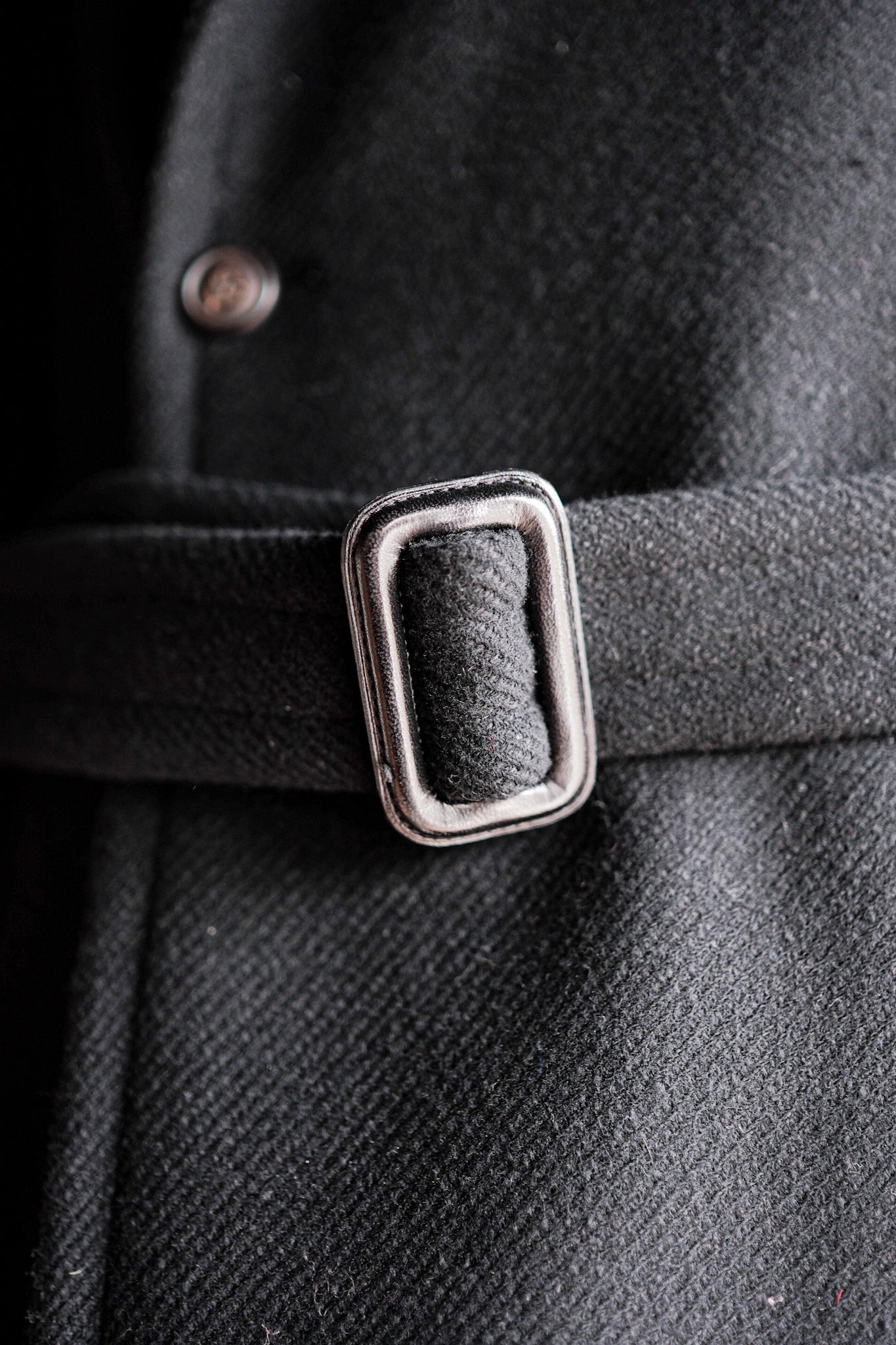 ［~00's］Old Hermès Paris Cashmere Mix Wool Belted Coat by Martin Margiela
