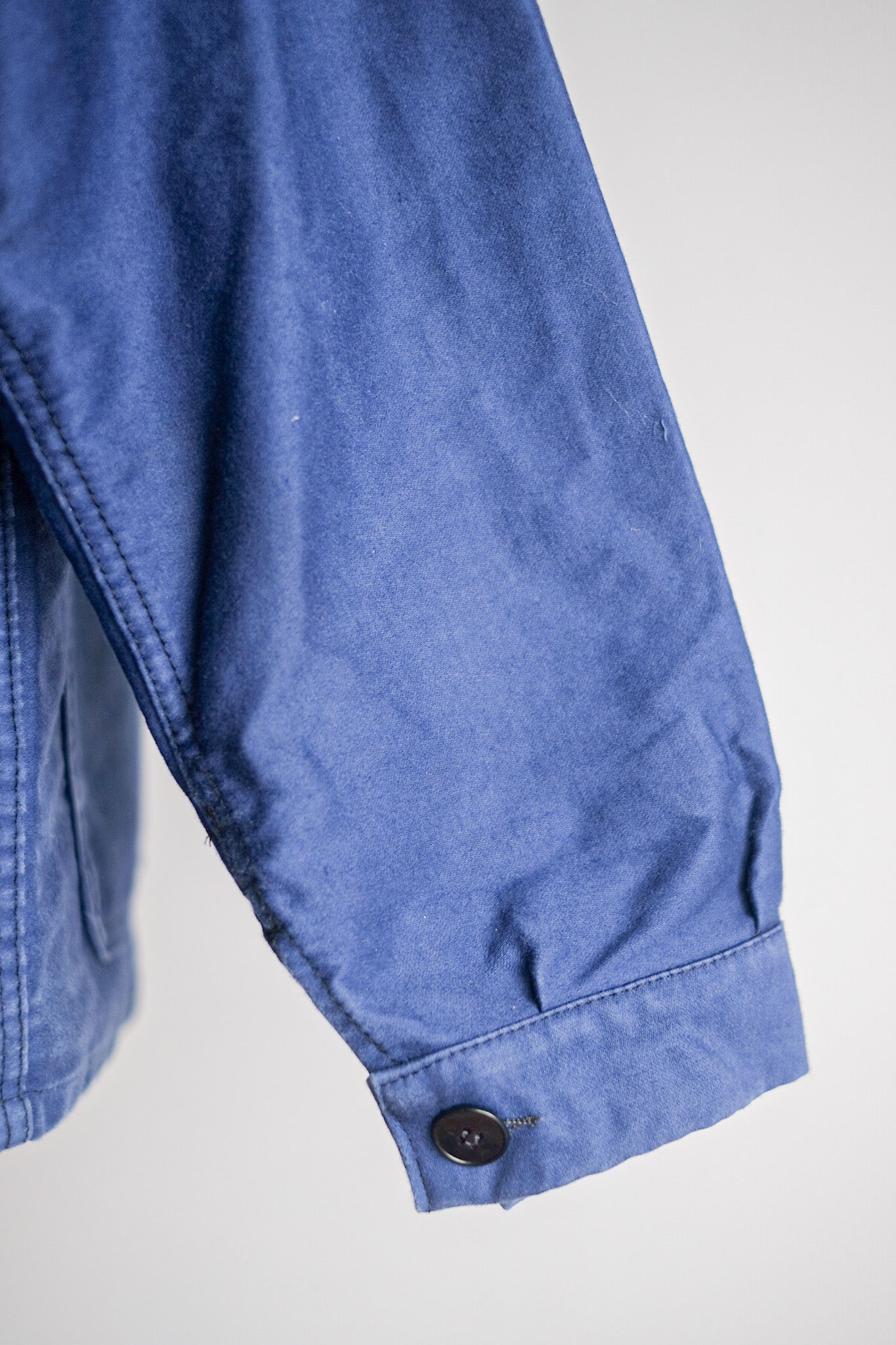 ［~60's］French Vintage Blue Moleskin Work Jacket "4 Buttons"
