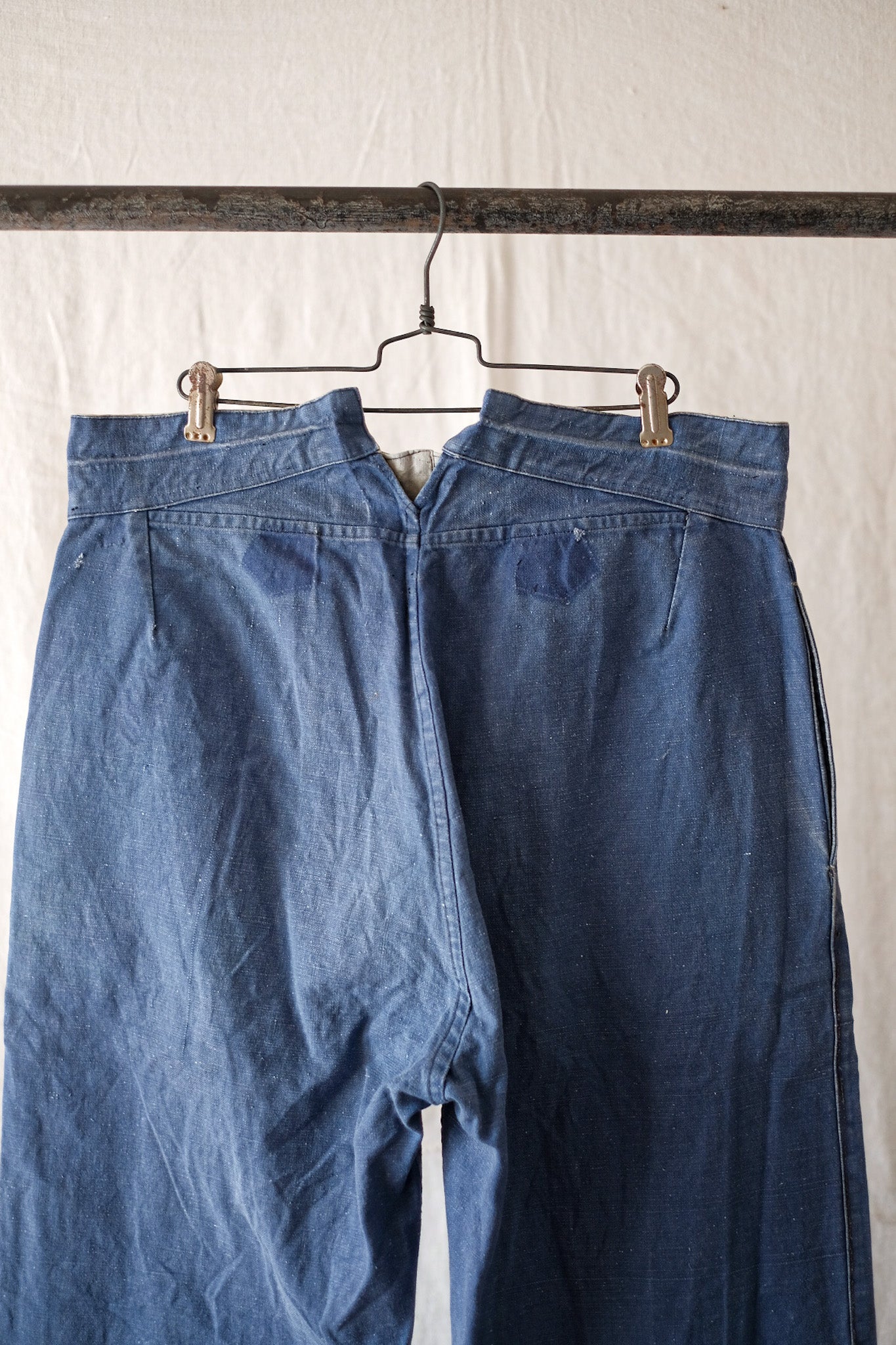 [~ 30's] French Vintage Indigo Metis Work Pants