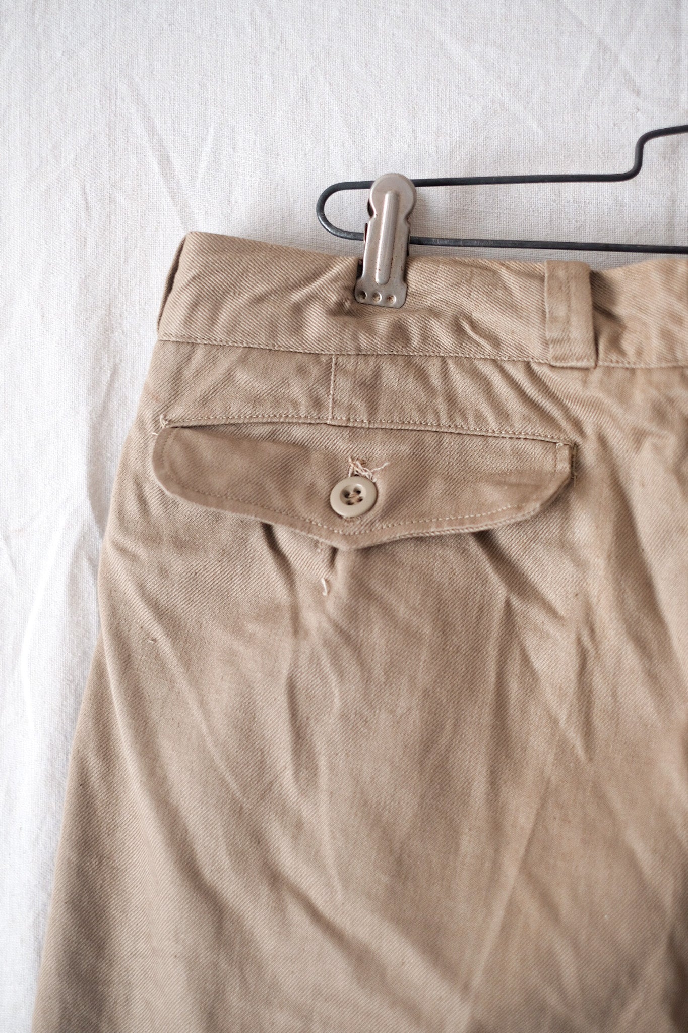 [~ 60's] French Army M52 CHINO TROUSERS SIZE.33
