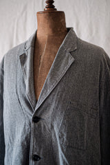 [~ 50's] French Vintage Black Chambray Atelier Coat "Adolphe Lafont"