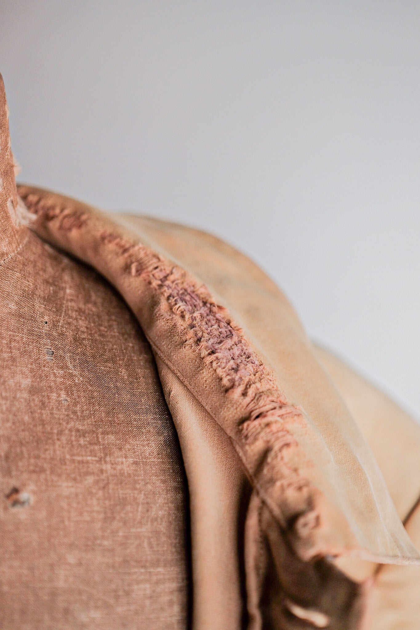 ［~30's］French Vintage Moleskin Hunting Jacket With Chin Strap
