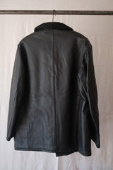 [~ 50's] แจ็คเก็ตหนัง LE Corbusier Vintage French Vintage "Collar Wool" "Dead Stock"