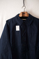 【~50's】French Vintage Indigo Linen Work Jacket "Dead Stock"