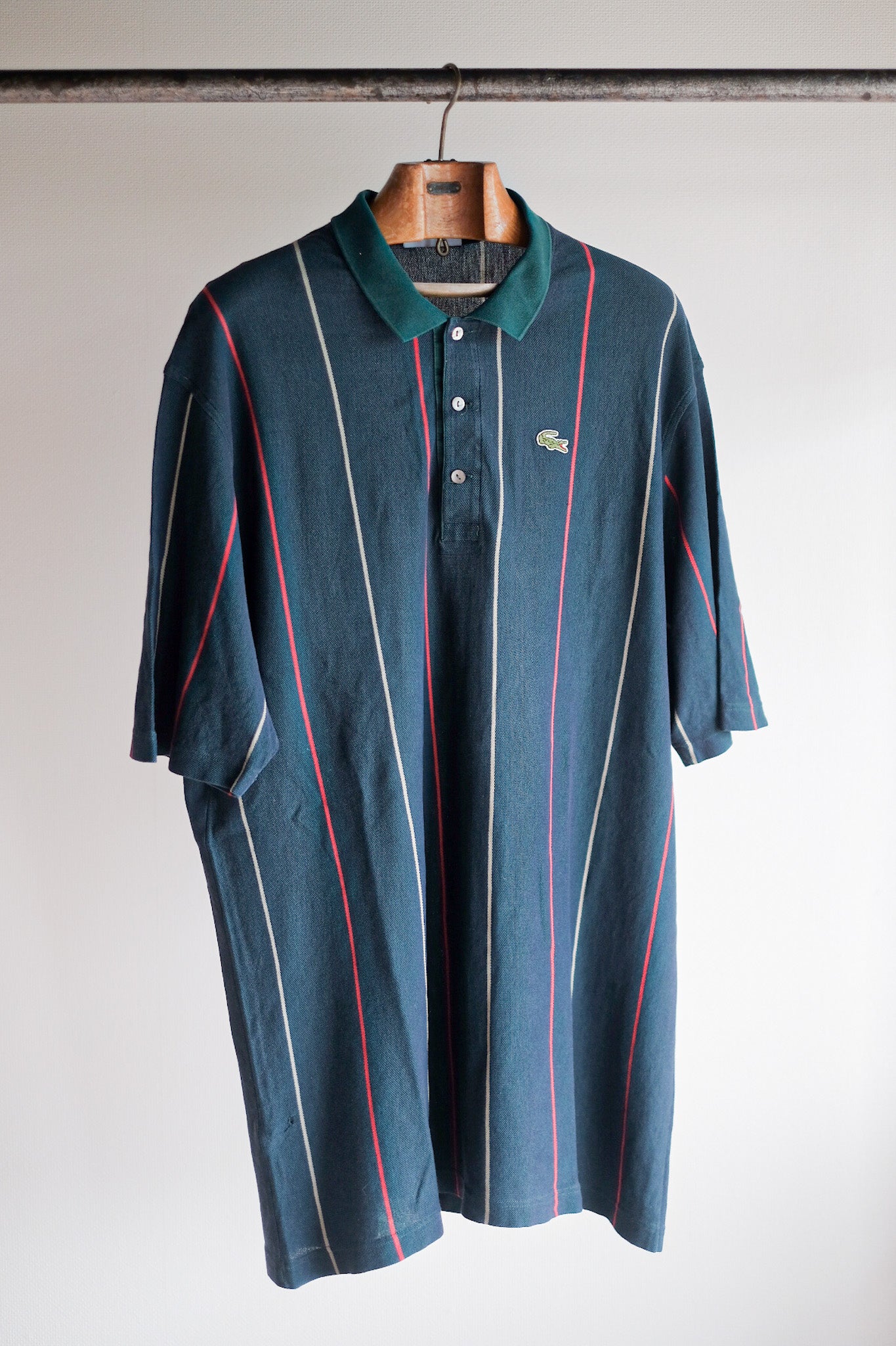 [~ 80's] Chemise Lacoste S/S Polo Size.8 "Multi Color"