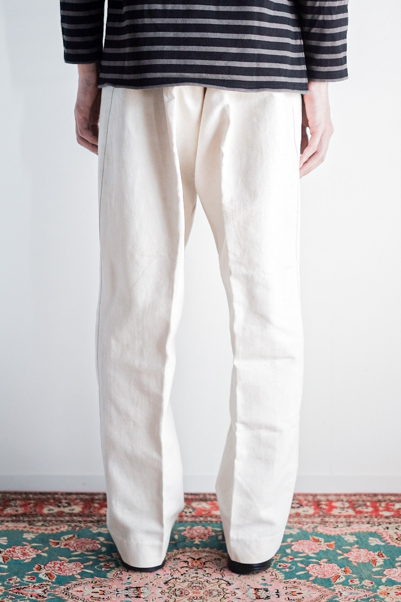 ［~30's］French Vintage Linen Work Pants