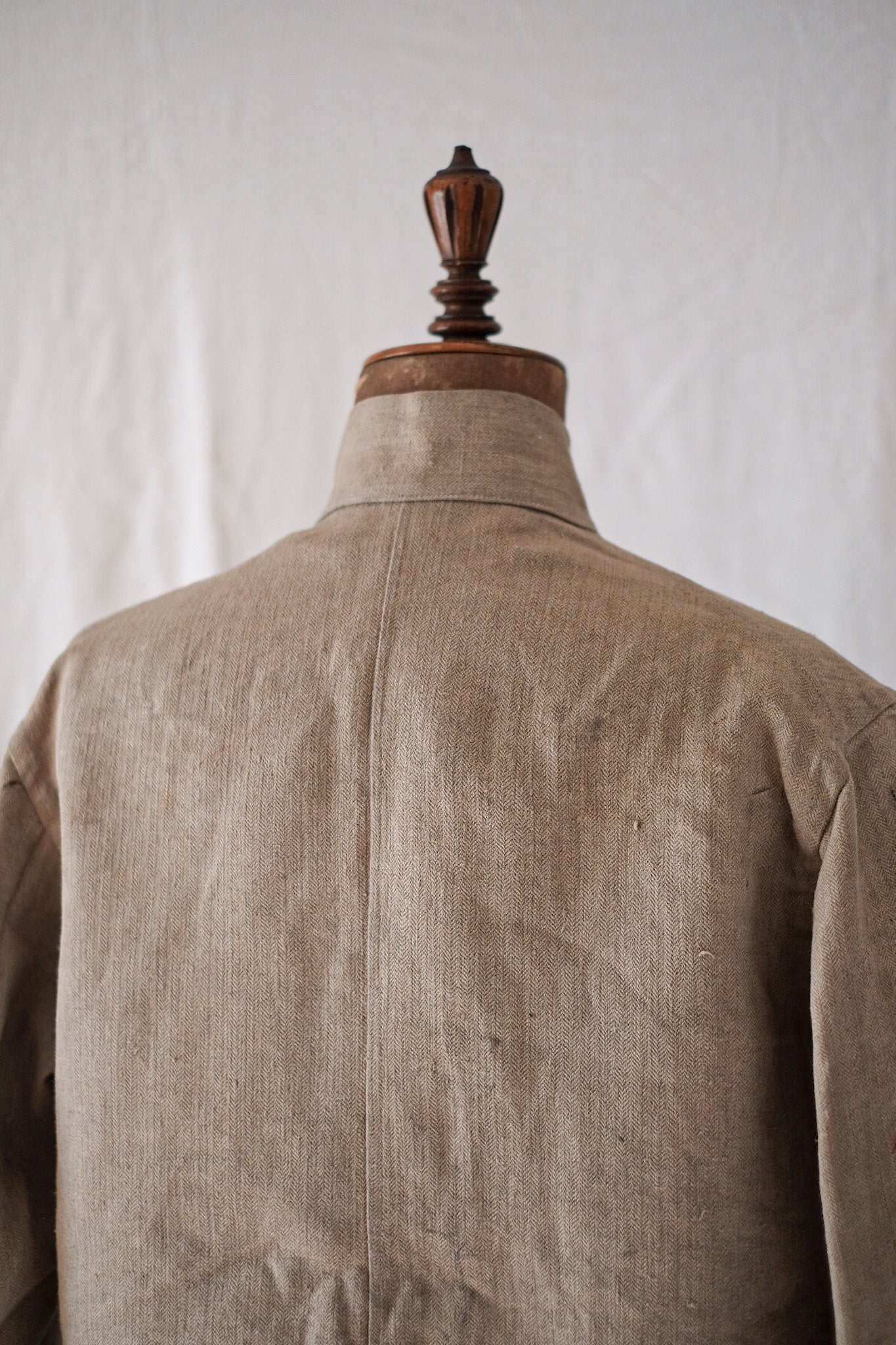 10's] French Army WW1 Linen HBT Bourgeron Jacket