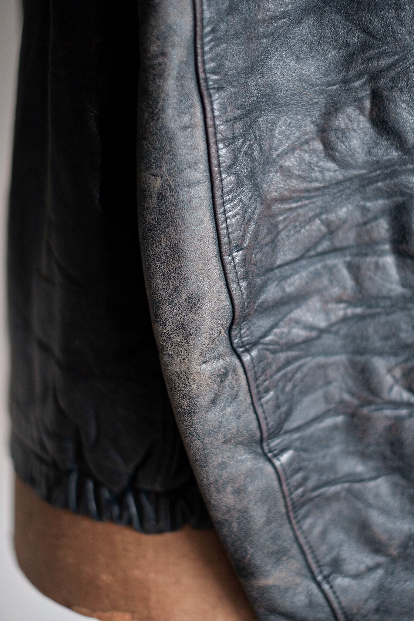 【~80's】French Air Force Pilot Leather Jacket