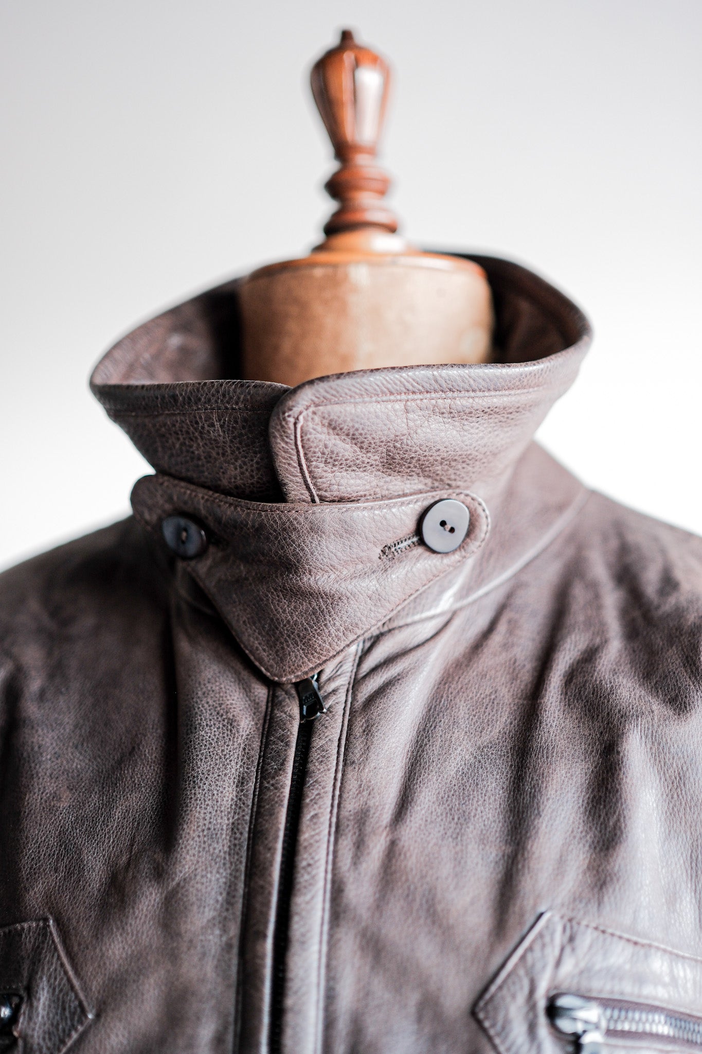 ［~90's］Old SERAPHIN Leather Jacket Size.52