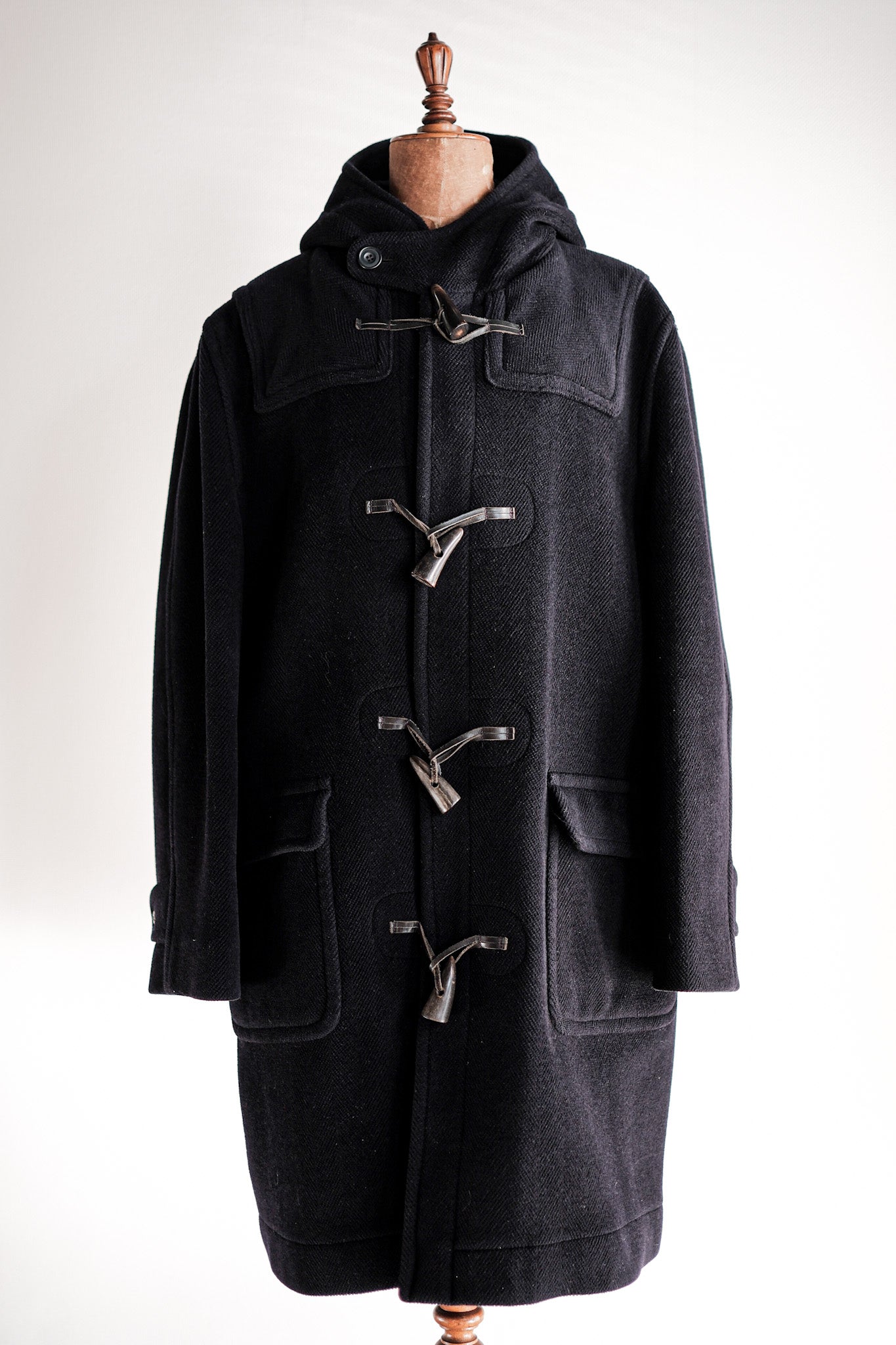 【~90's】Old INVERTERE Wool Duffle Coat Size.42 "Moorbrook"