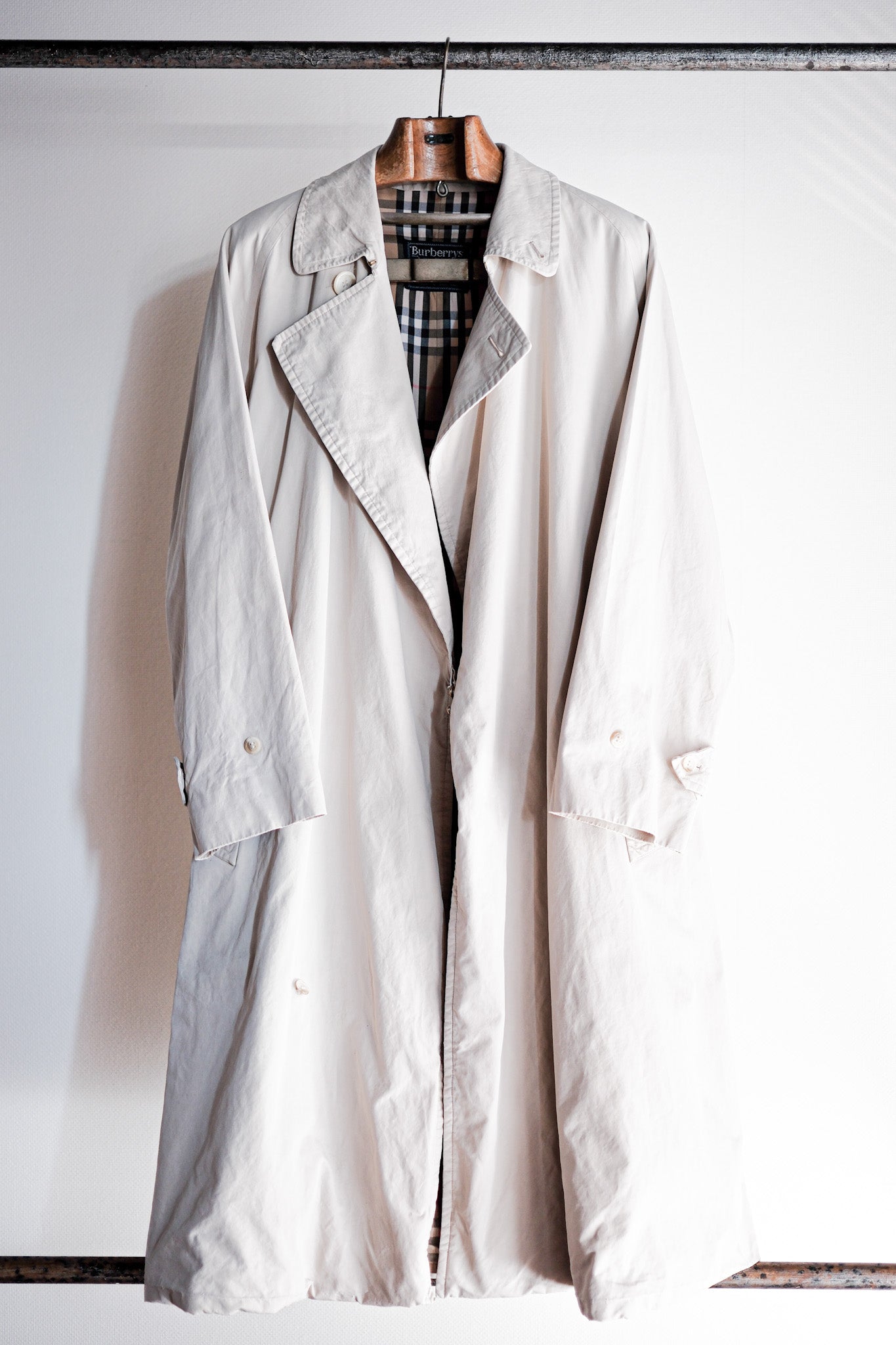 [~ 80's] Vintage Burberry's Single Raglan Tierocket Coat Cherteur manteau manteau manteau manteau manteau manteau manteau manteau manteau