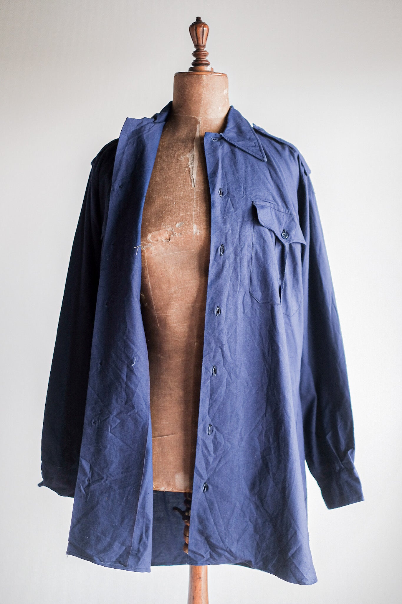 ［~50's］French Air Force Indigo Metis Shirt "Dead Stock"