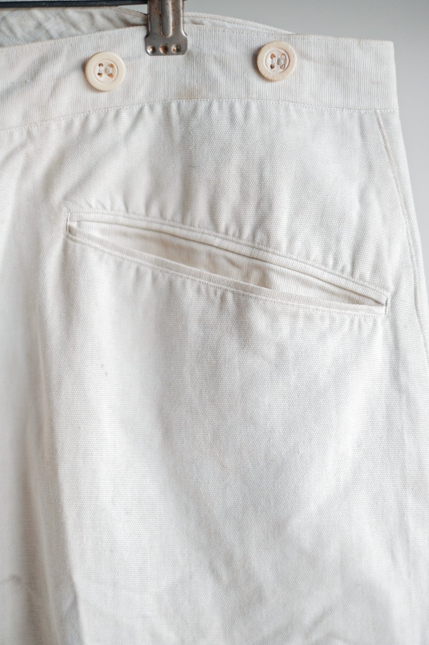 ［~30's］French Vintage Linen Work Pants