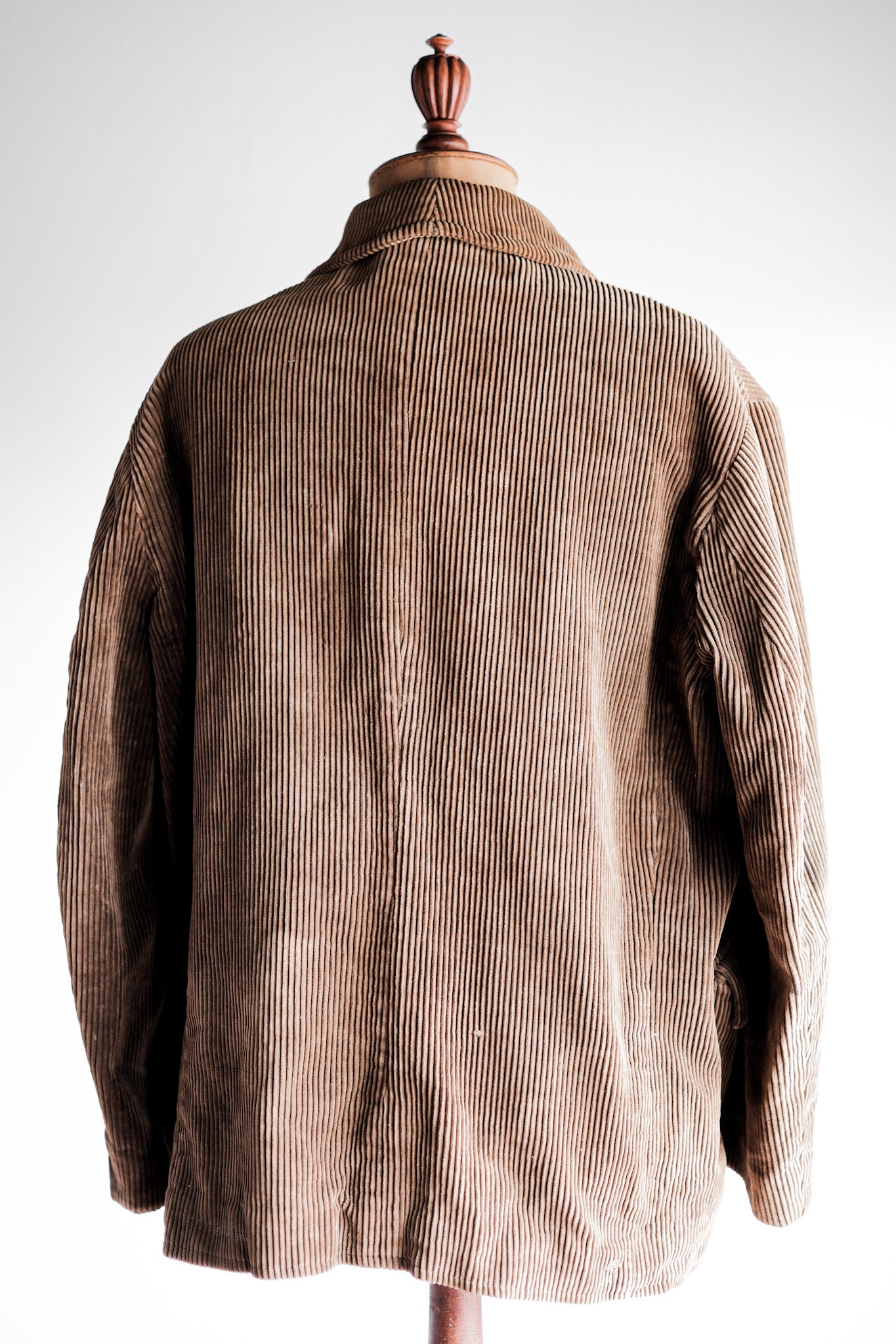 [〜30年代]法國復古棕色燈芯絨工作夾克