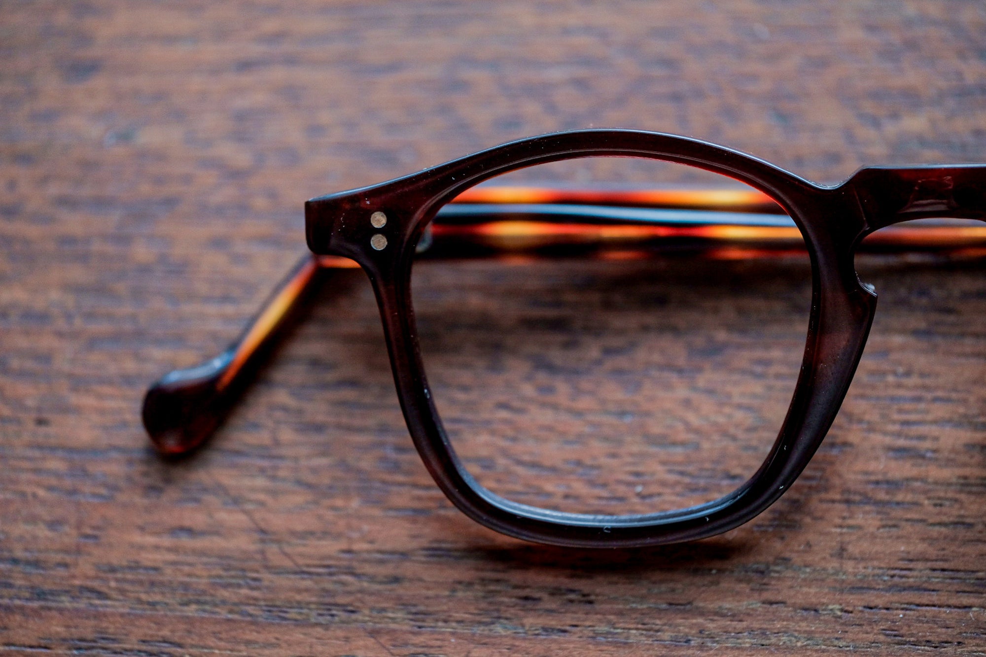 ［~50’s］French Vintage Amber Parisian Frame “Dead Stock”
