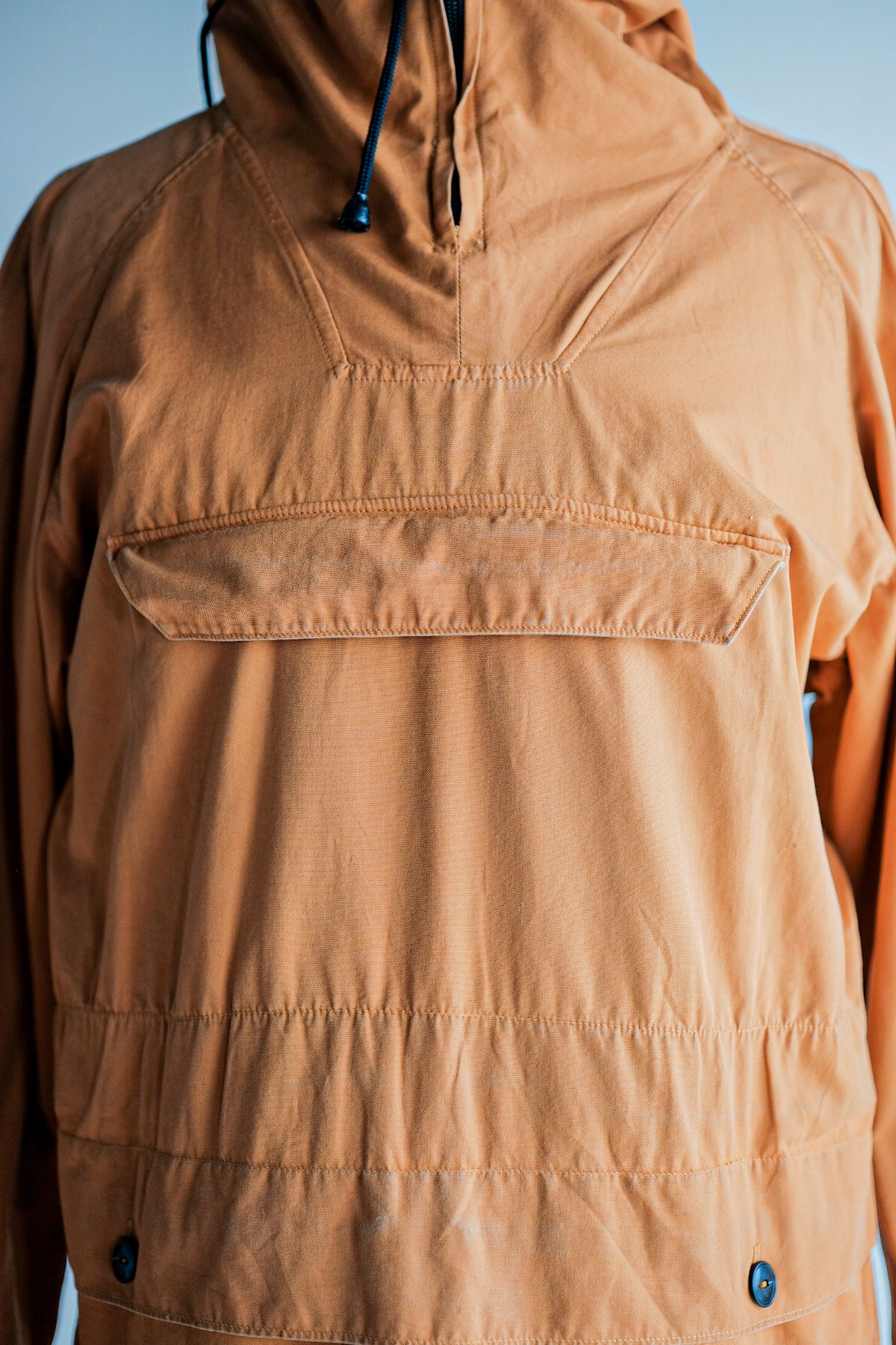 ［~70's］Europe Vintage Orange Cotton Smock