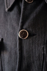 【~50's】French Vintage Gray Cotton Pique Hunting Jacket