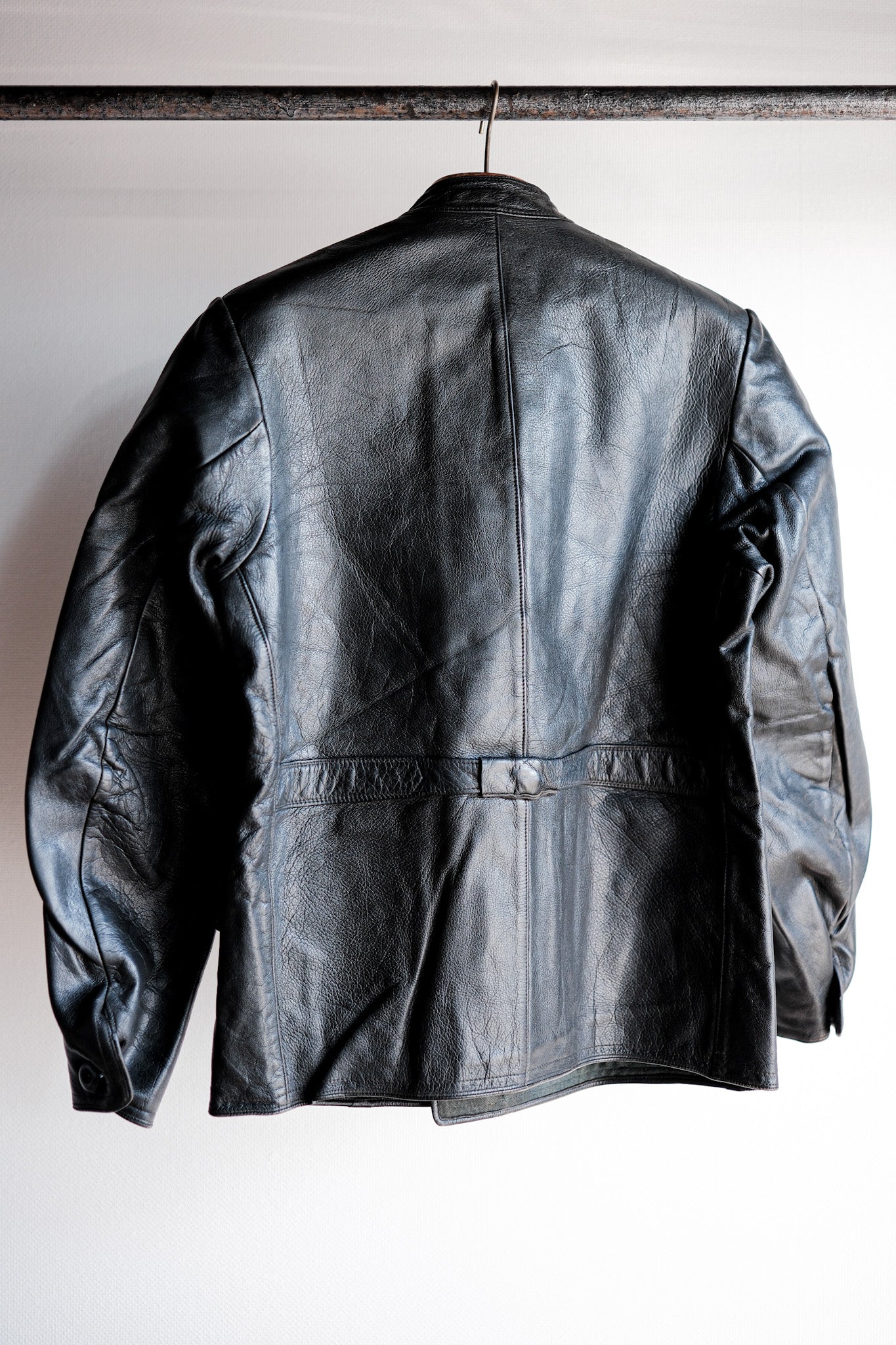 ［~40's］Swedish Vintage Double Breasted Leather Jacket