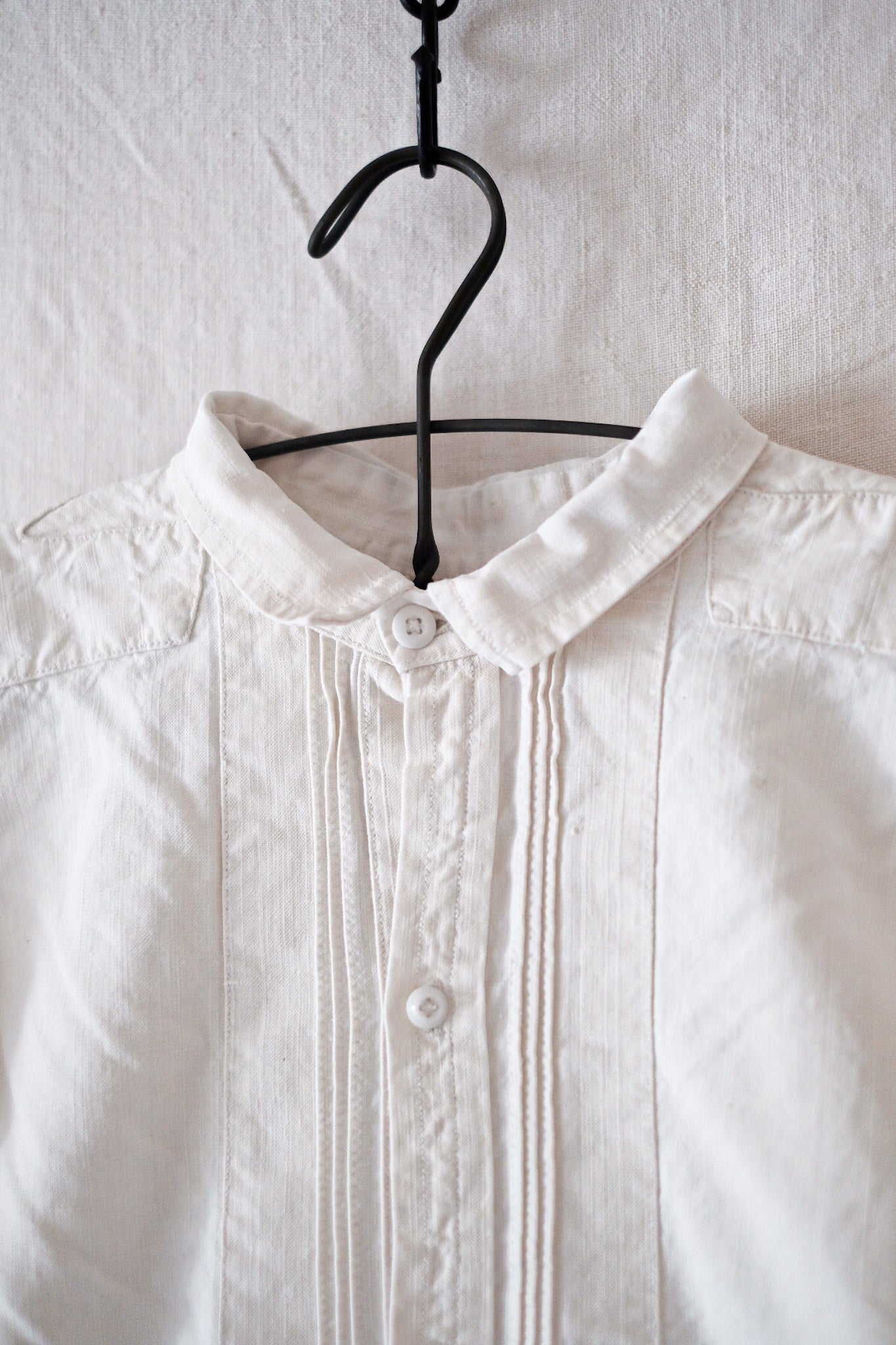 [Début 20e C] chemise en lin en coton antique française