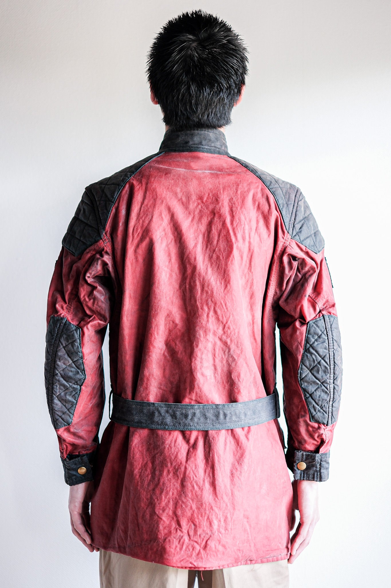 【~70's】Vintage Belstaff 2 Tone Red Waxed Jacket “TRIALMASTER" “Custom Order”