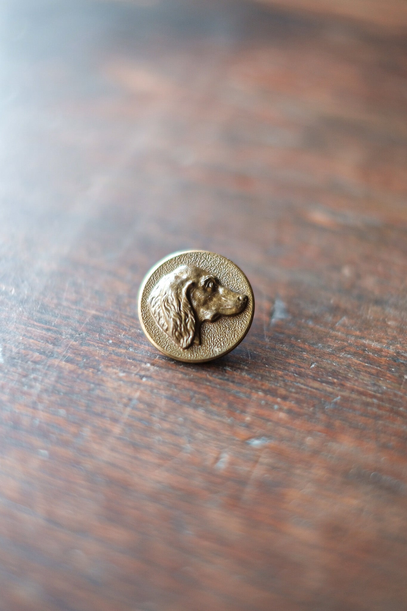 【~40's】French Vintage Hunting Blass Animal Buttons "26mm"