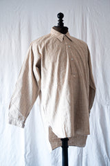 【~30's】French Vintage Grandpa Shirt "Dead Stock"