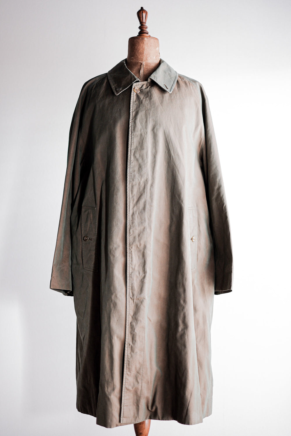 【~80's】Vintage Burberry's Single Raglan Balmacaan Coat C100 Size.54REG "TAMAMUSHI"