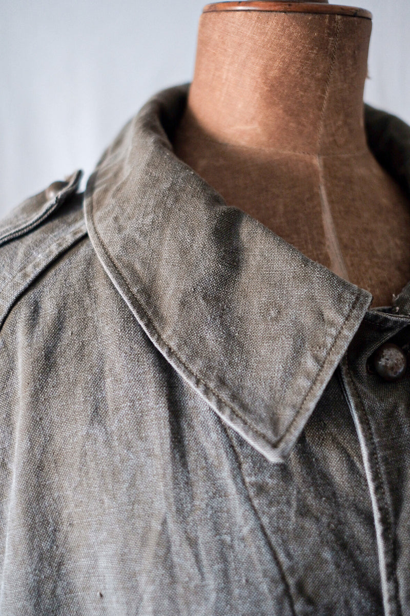 [~ 50's] กองทัพฝรั่งเศส M35 เสื้อมอเตอร์ไซค์ "ผ้าลินินฝ้าย"
