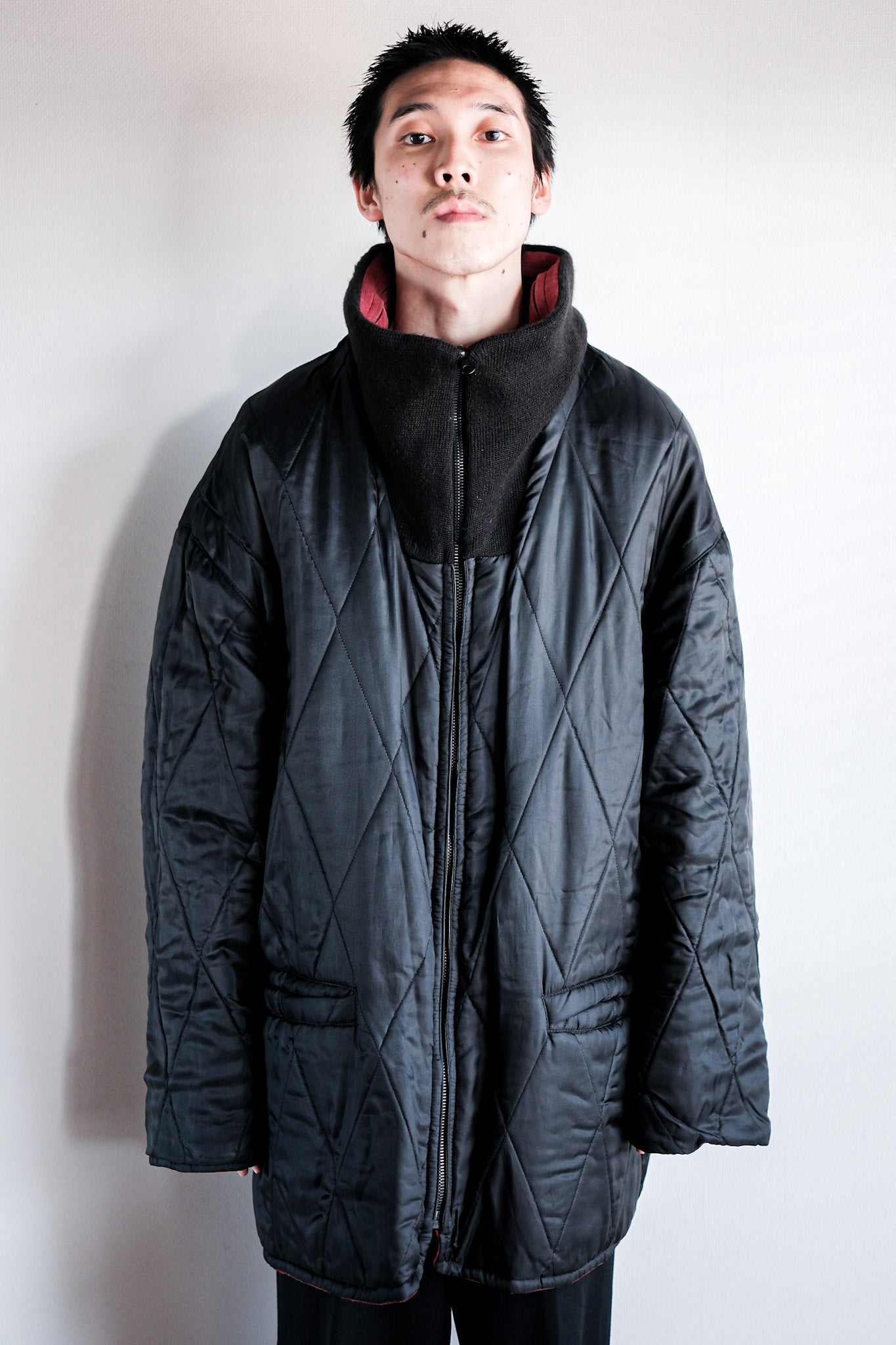 ［~90's］Old SERAPHIN Leather Reverseable Jacket Size.50