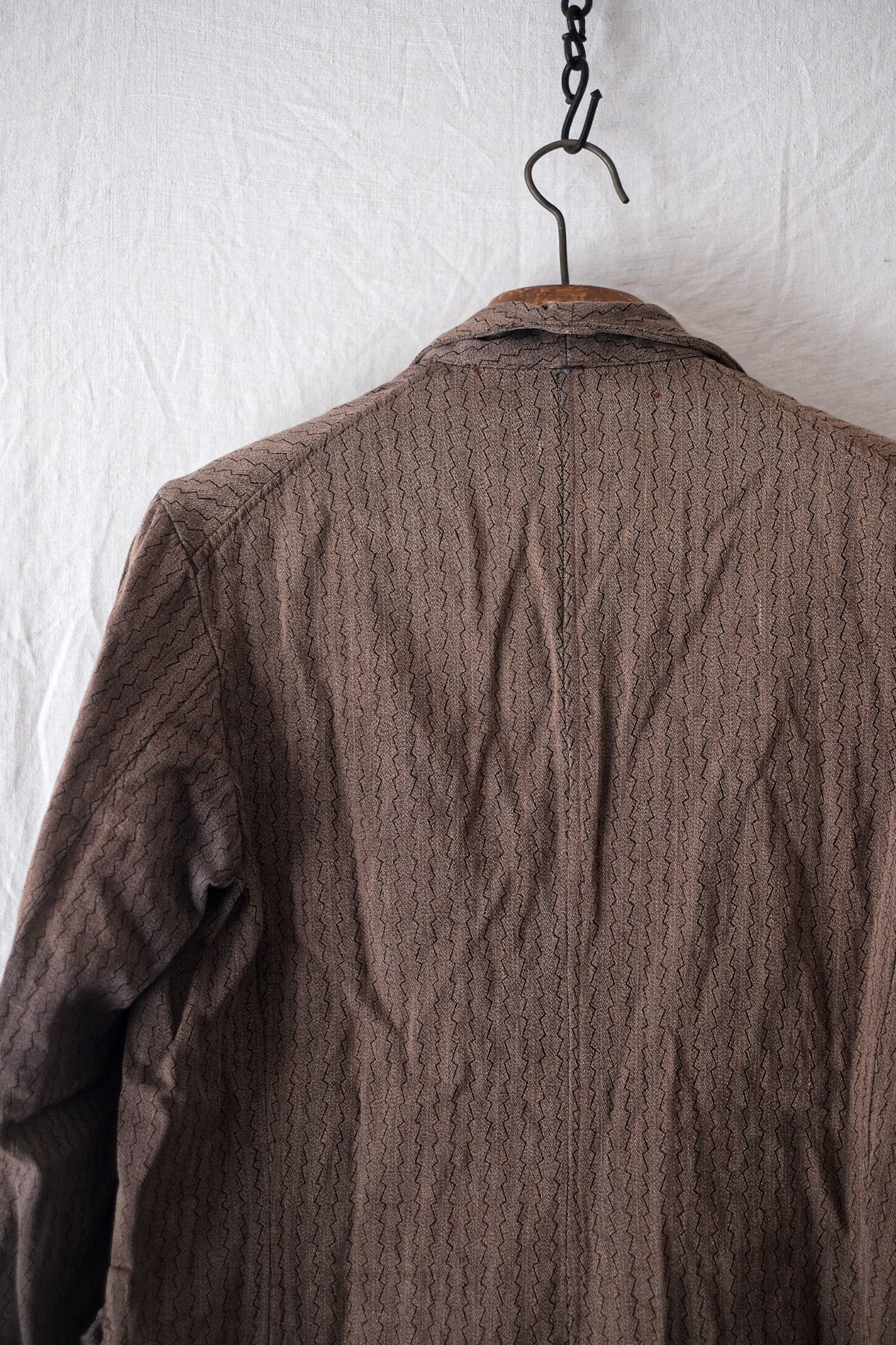 [~ 30's] Français d'agriculteurs vintage veste en coton