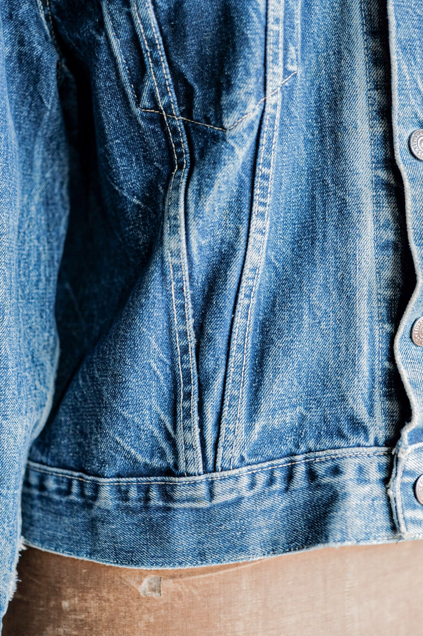［~60's］Vintage Levi's 557 Denim Jacket "Big E"