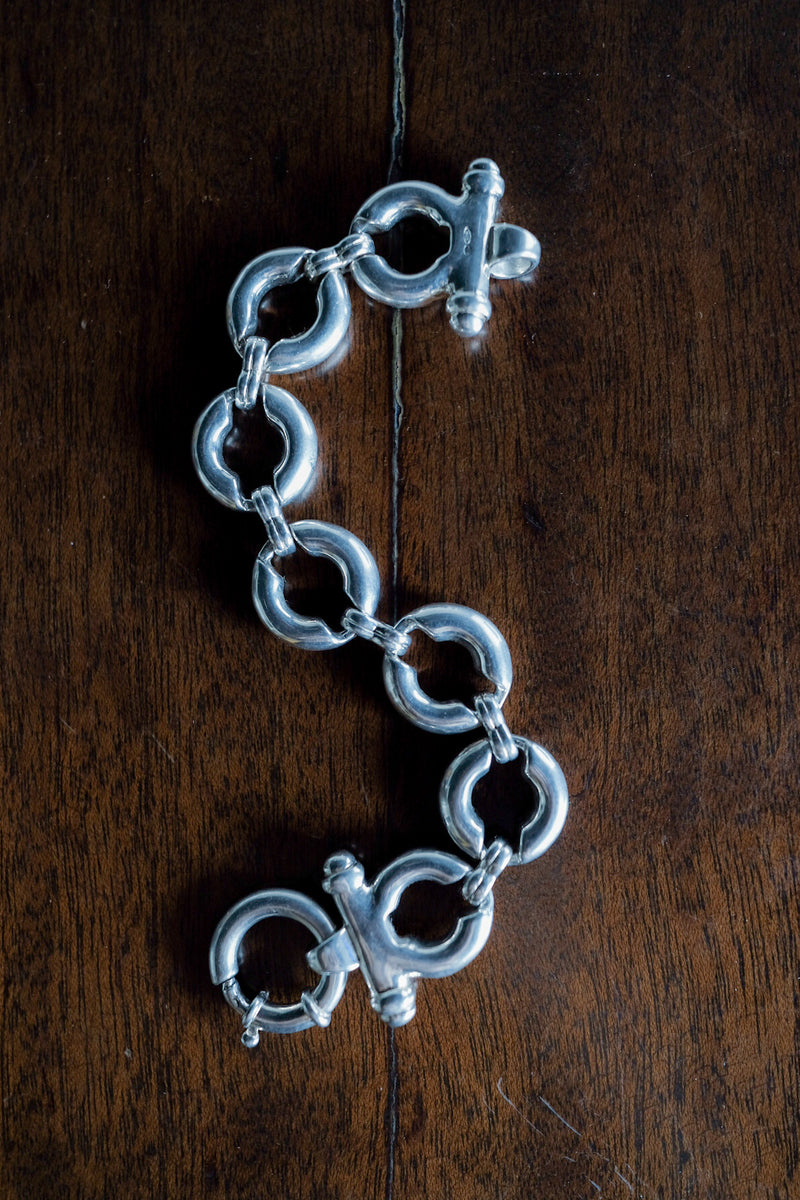 [~ 60's] สร้อยข้อมือยุโรปวินเทจ 925
