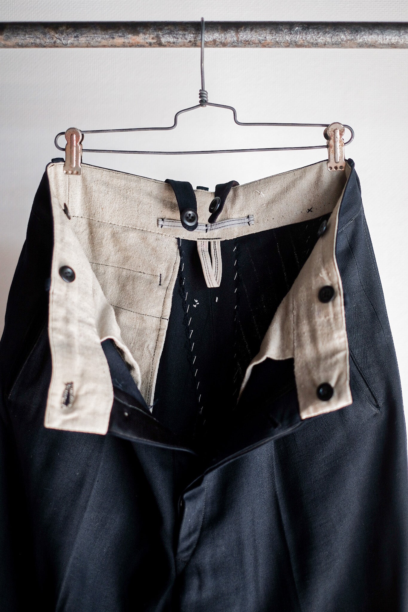 【~40's】German Vintage Rayon Wool Trousers