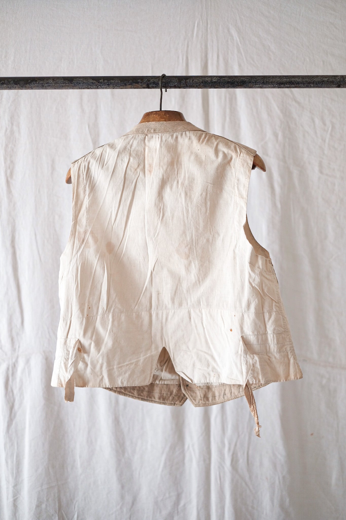 【~30's】French Vintage Cotton Gilet