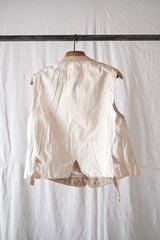 [~ 30's] French Vintage Cotton Gilet
