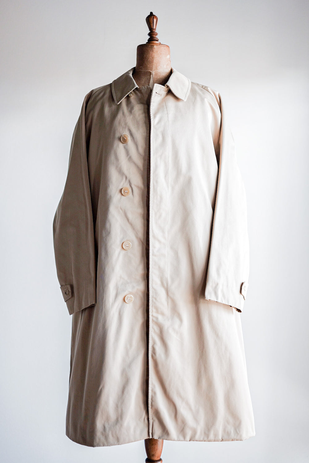 ［~70's］Vintage Aquascutum Single Raglan Soutien Collar Coat C100 "Aqua 5" "LODEN-FREY 別注"