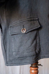 【~50's】French Vintage Gray Cotton Pique Hunting Jacket