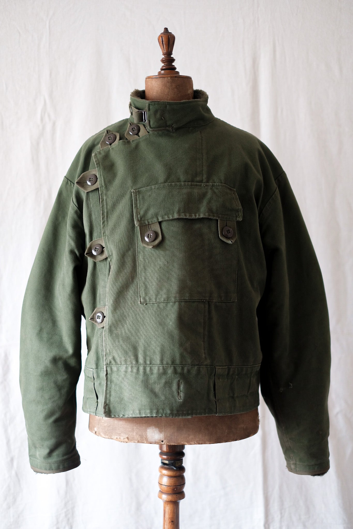 [~ 60's] Swedish Army Dispatch Rider Motorcycle Jacket with Liner