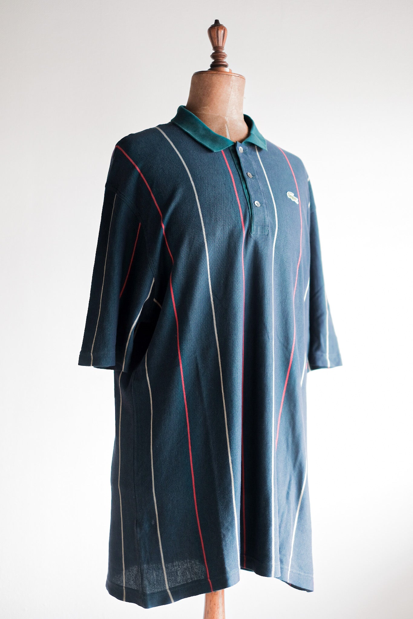 [~ 80's] Chemise Lacoste S/S Polo Shirt Size.8 "Multi Color"