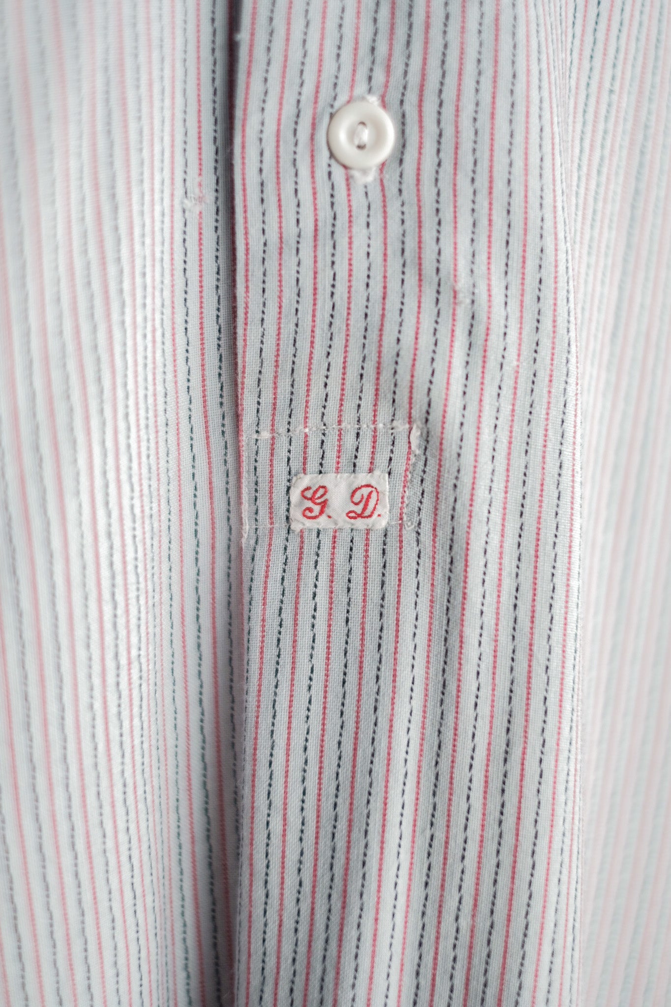 ［~40's］French Vintage Rayon Grandpa Shirt