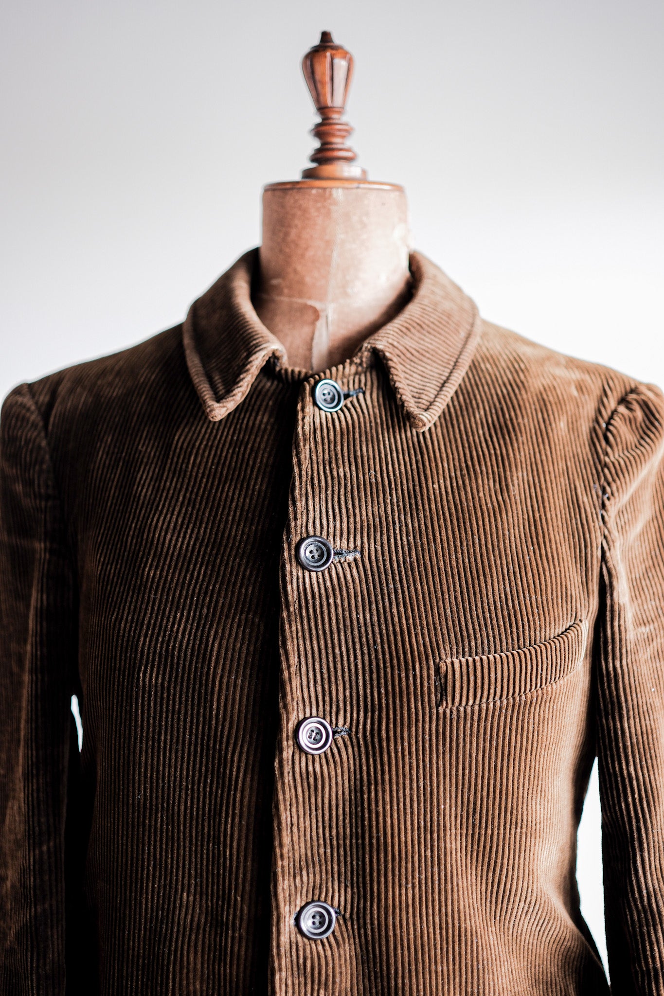 [~ 30's] French Vintage Brown Corduroy Work Jacket