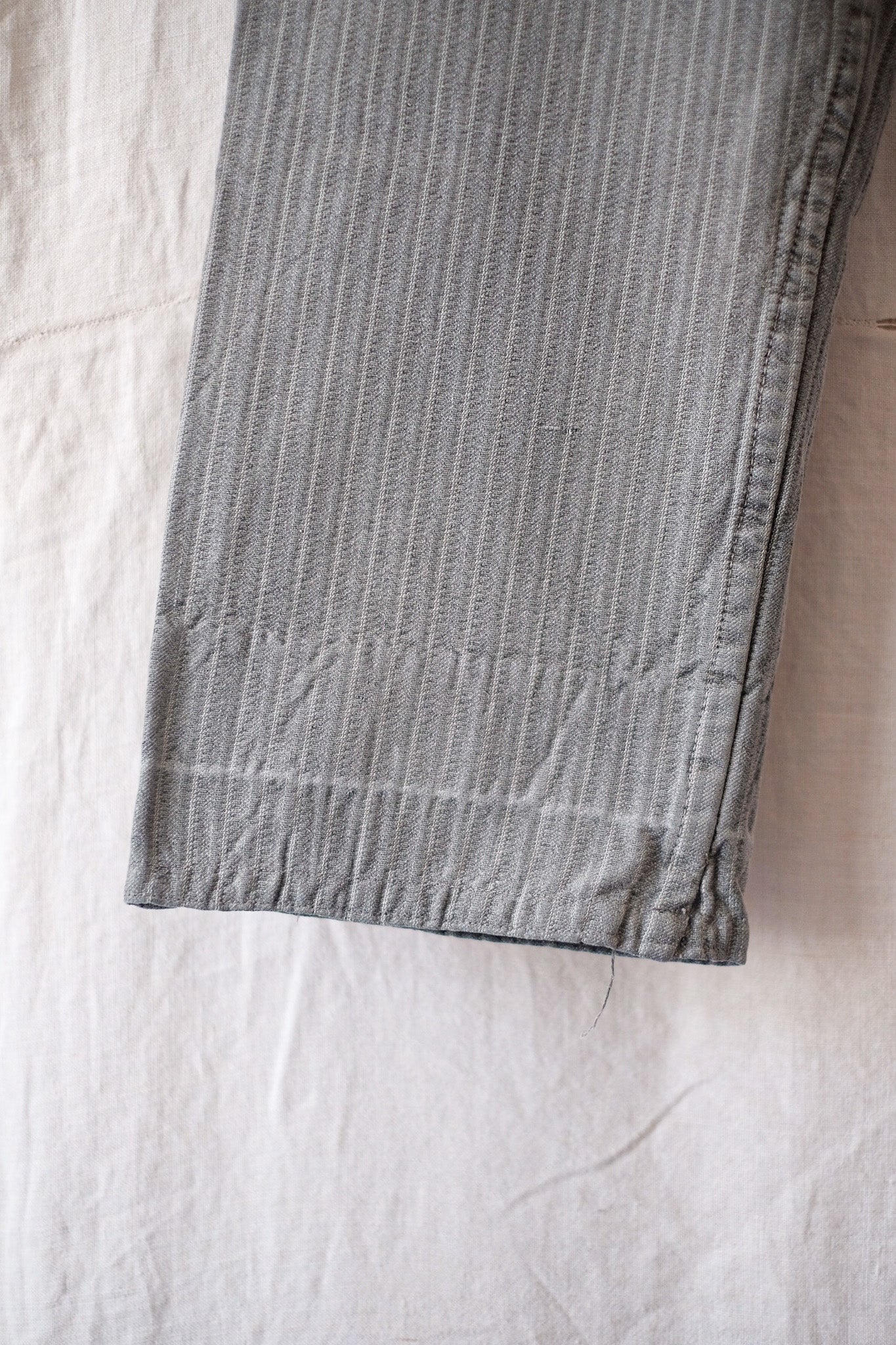 [~ 40's] French Vintage Cotton Stripe Work Pants