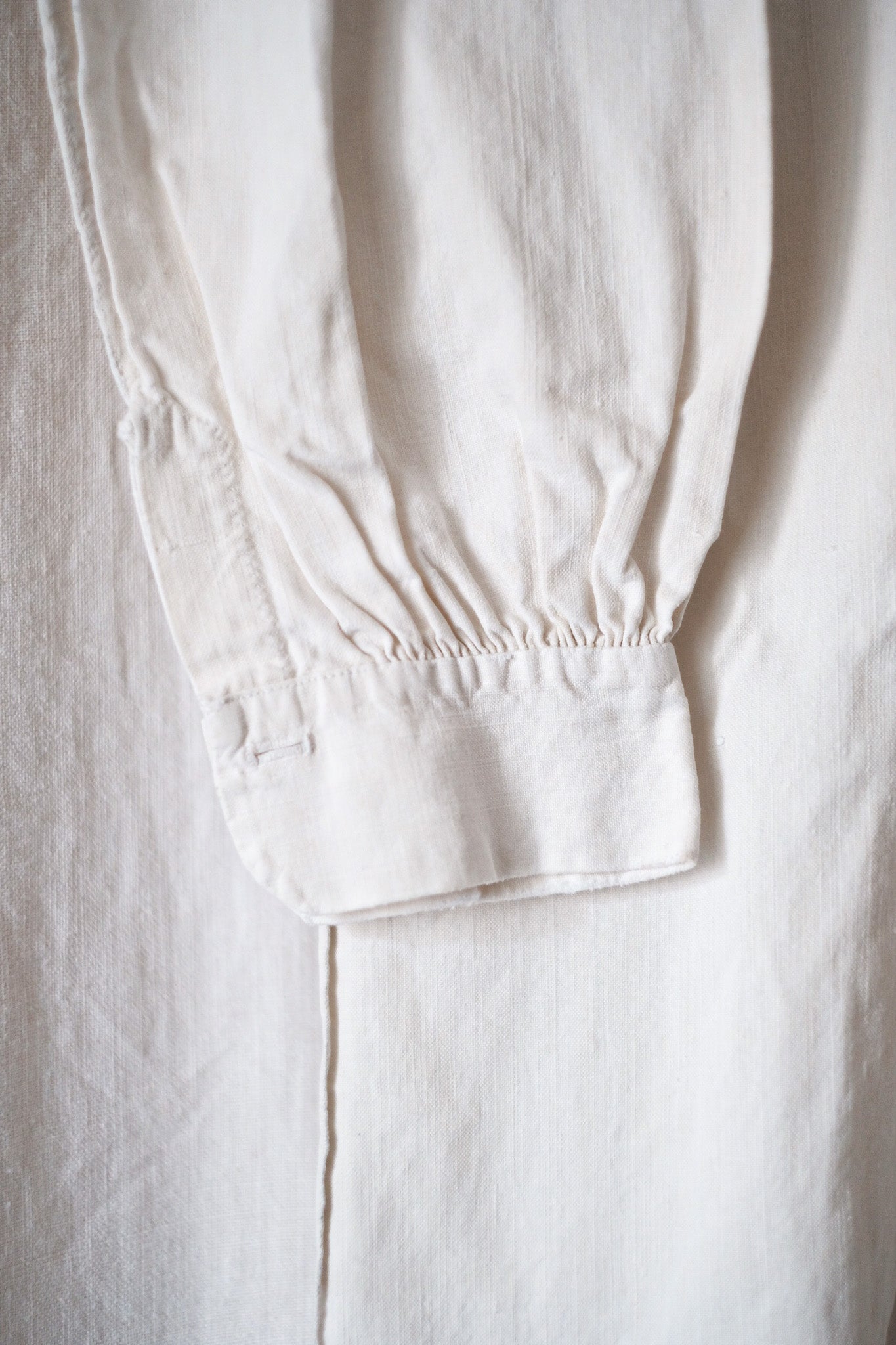 [20日早期]法國古董棉布亞麻襯衫