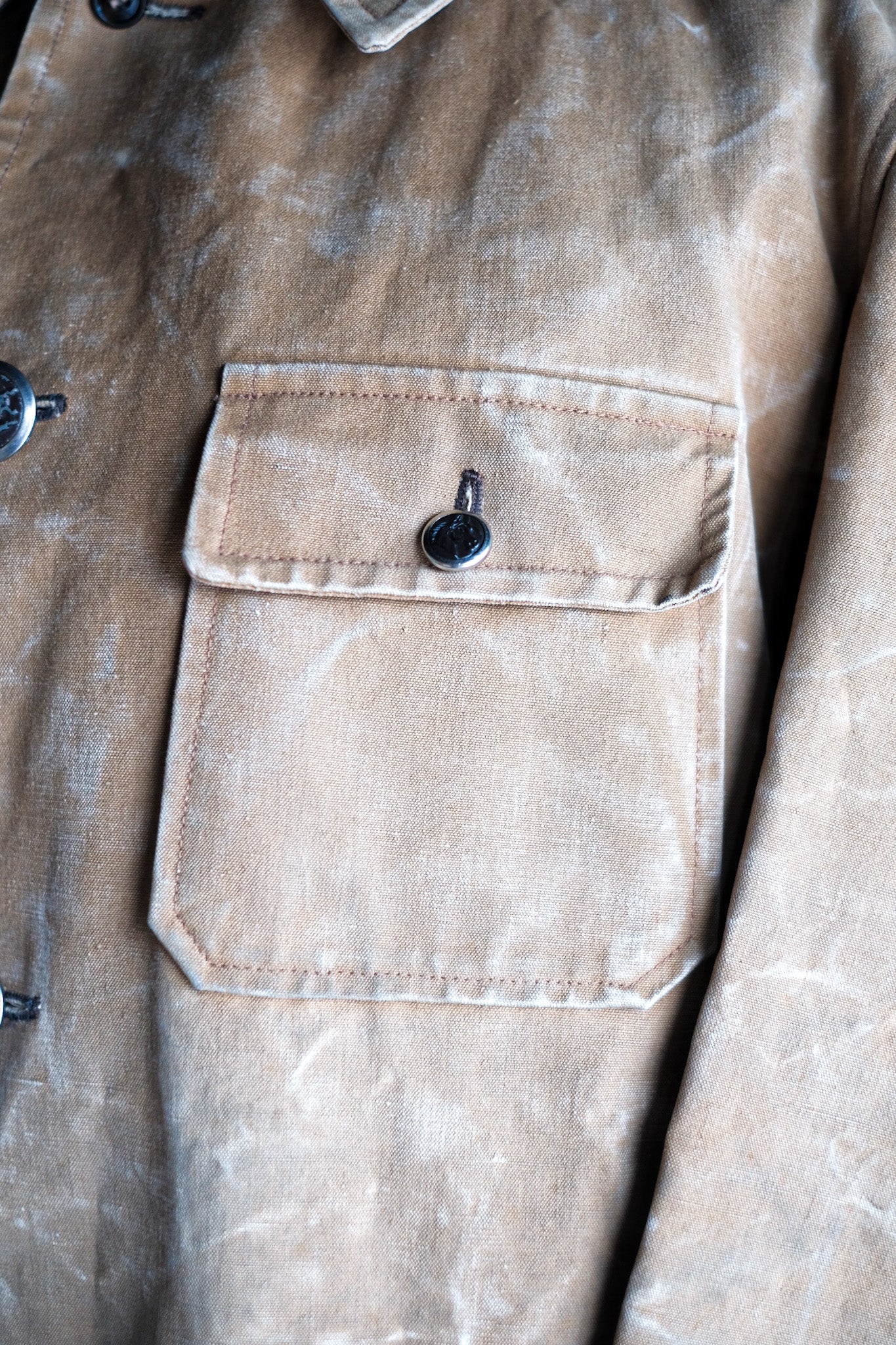 [~ 40's] French Vintage Cotton Canvas Hunting Jacket